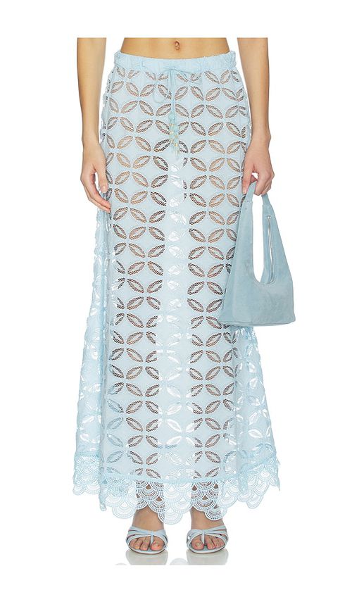 Waimari Rio Maxi Skirt in Baby Blue. - S also in XS