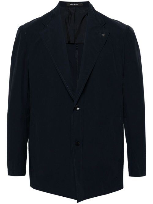 Notched-lapels single-breasted blazer - Blue