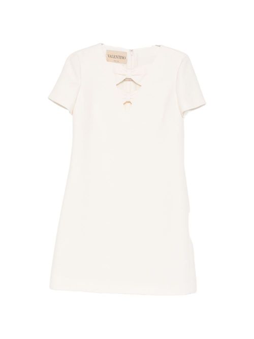 Wool and silk blend short dress