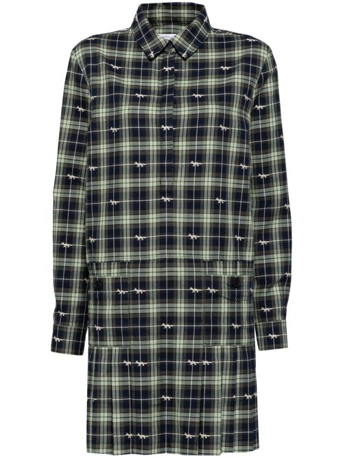 Shrunken shirt dress - Green