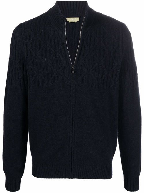 Chunky knitted cashmere jumper - Blue