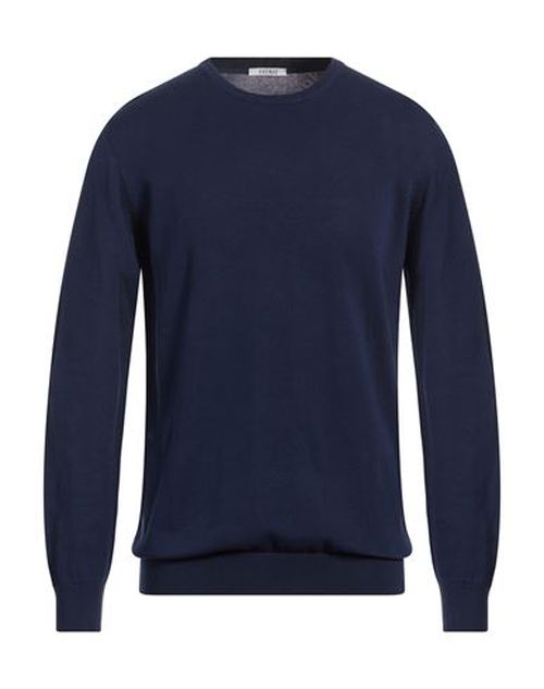 Man Sweater Midnight blue Size XL Cotton