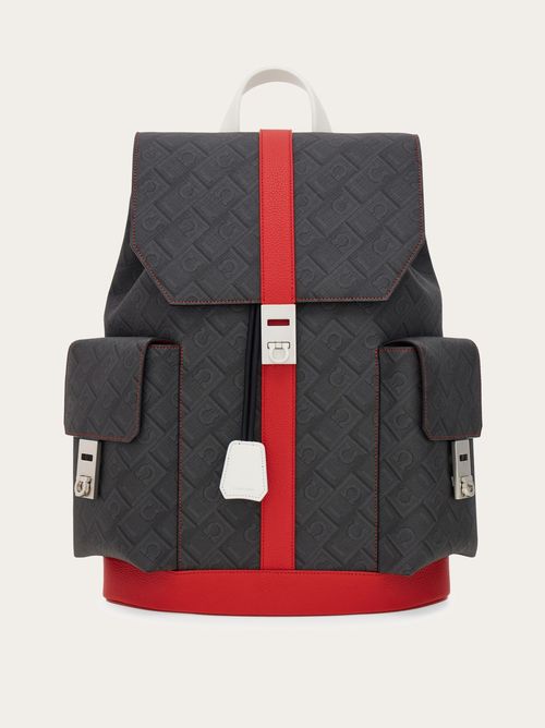 Men Dual-pocket backpack - Citymatch Capsule Red