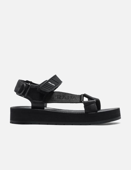 Logo Strap Platform Sandals