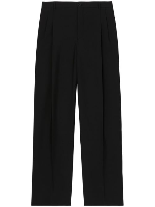 Tailored woo trousers - Black