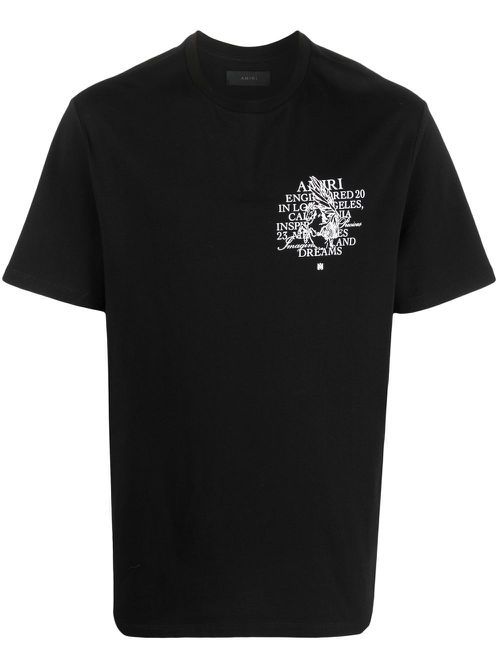 Graphic-print cotton T-shirt - Black
