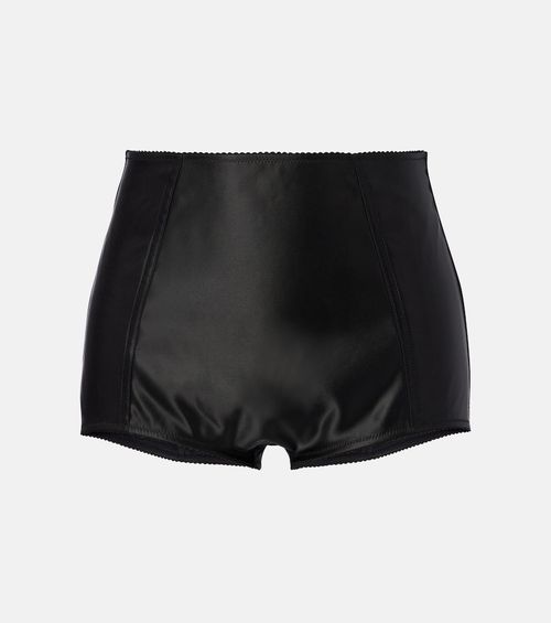 Satin micro shorts
