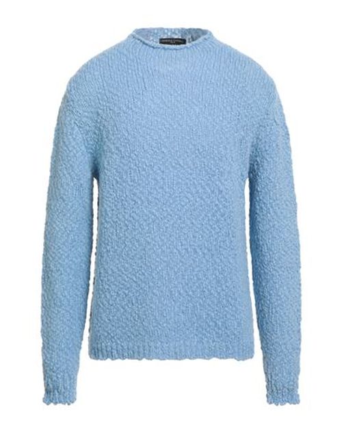 Daniele Fiesoli Lab Man Sweater Sky blue Size S Wool, Recycled nylon