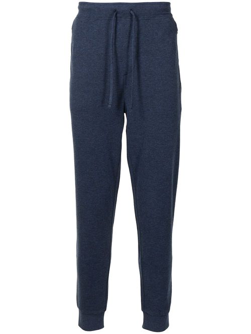 Double knit cotton track pants - Blue