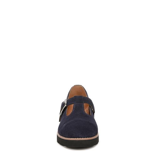 Women's Carmen T-Strap Loafers (Navy Suede)