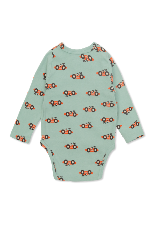 Baby Bodysuit With Print, Unisex, Green