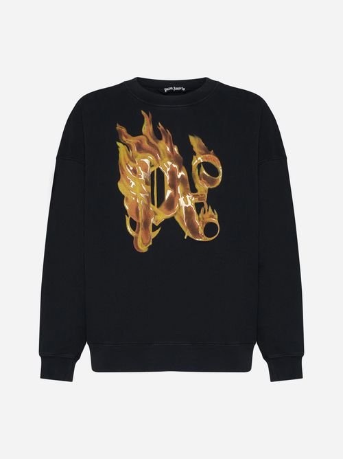 Burning Monogram Cotton Sweatshirt