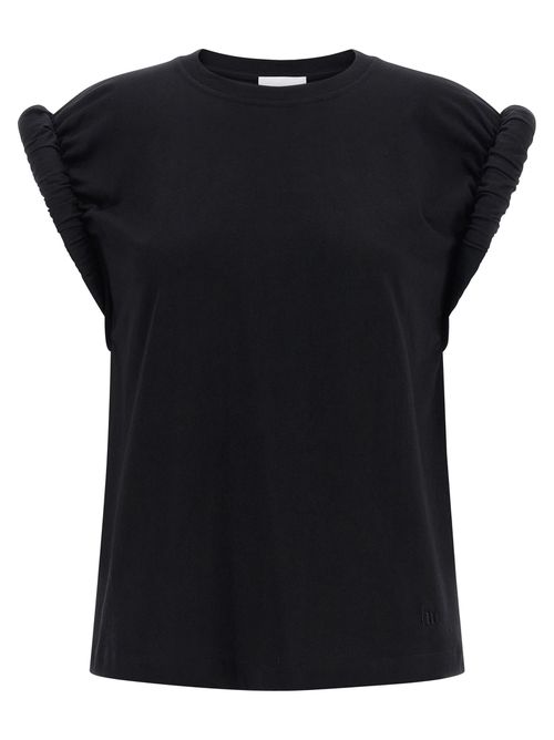 () Curled Sleeve T-shirt