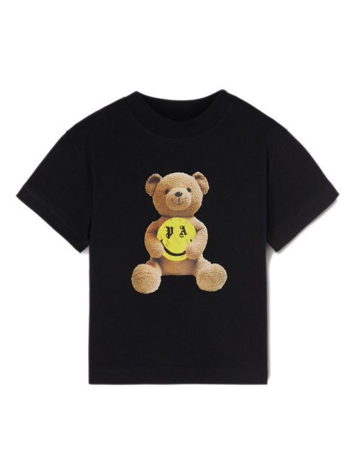 Smiley Bear cotton T-shirt - Black