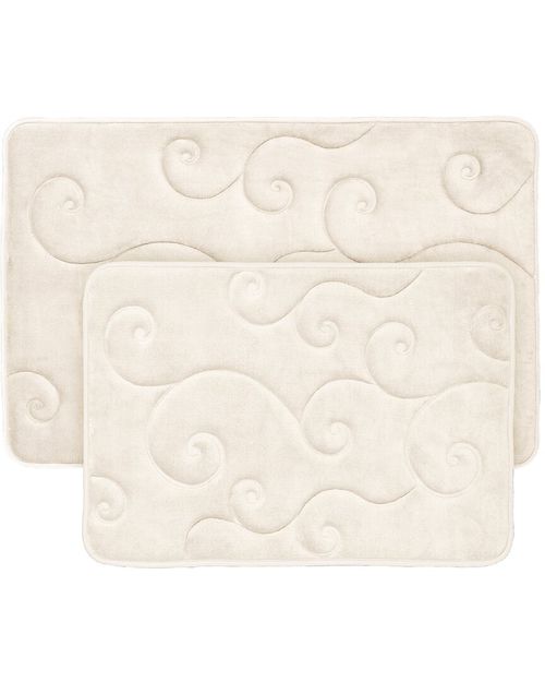 2P Memory Foam Bath Mat Set