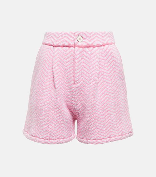 Cashmere and cotton-blend bouclé shorts