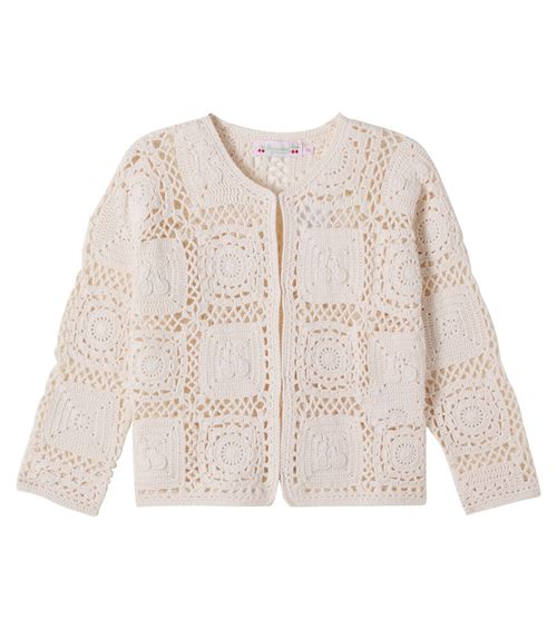 Lea-Maria crochet cotton cardigan