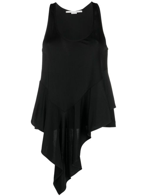 Long ruffled top - Black