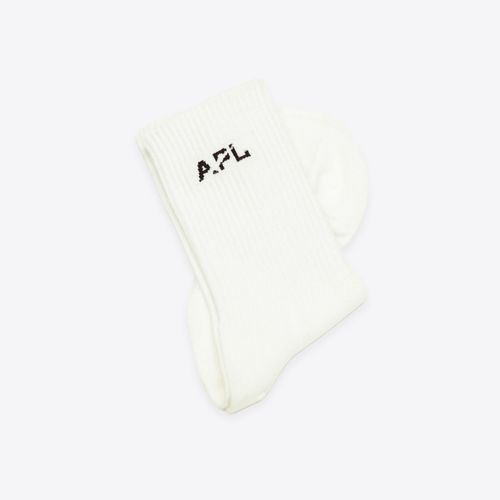 Lux Logo Socks Ivory / Black