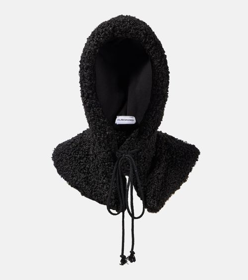 Faux shearling hood