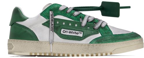 Off-White & Green Vintage 5.0 Sneakers