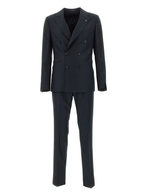 Double-breasted tailored suit - Black