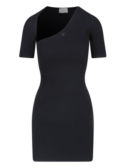 Slash Mini Dress