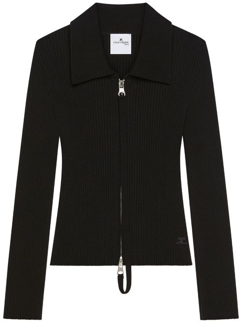 Zip-up cardigan - Black