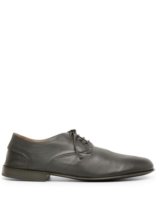 Stucco leather Derby shoes - Grey