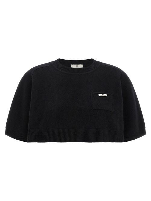 Wool and Cashmere Blend Sweater — Black