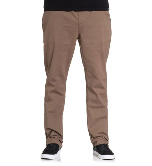 Stretched E-Waist Canvas Pants - Walnut, WALNUT