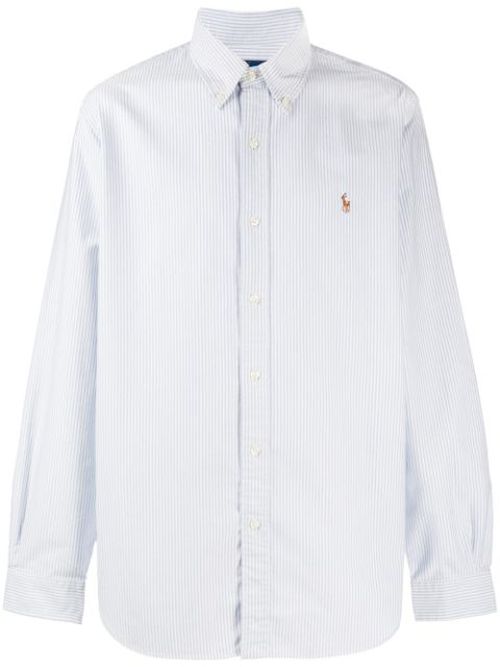 Embroidered logo cotton shirt