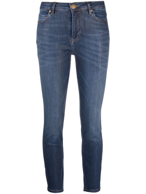 Mid-rise cropped jeans - Blue