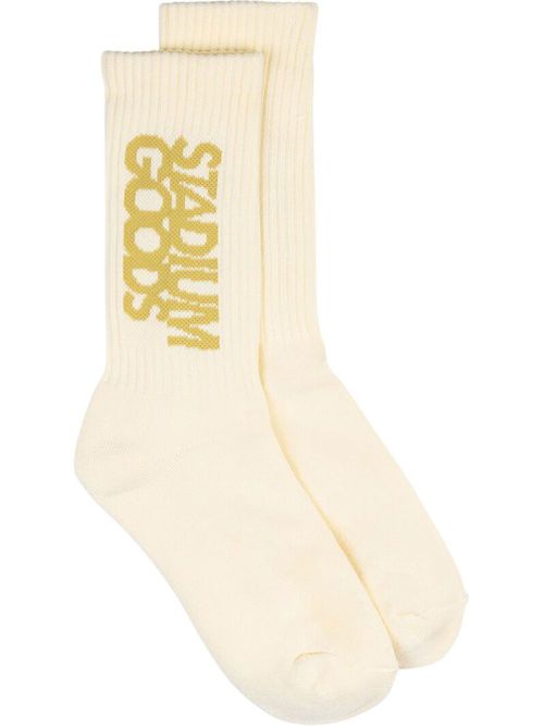 Logo "Champagne" crew socks - Neutrals