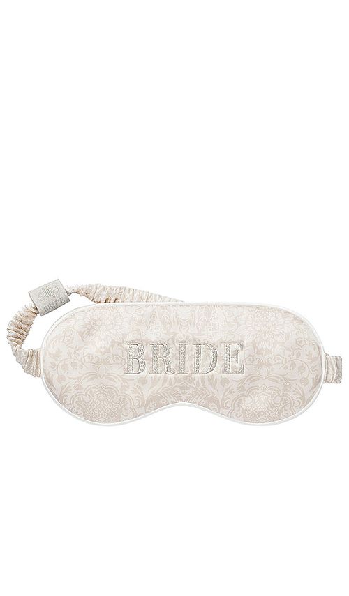 Slip Bride Pure Silk Sleep Mask Bridal Collection in Ivory