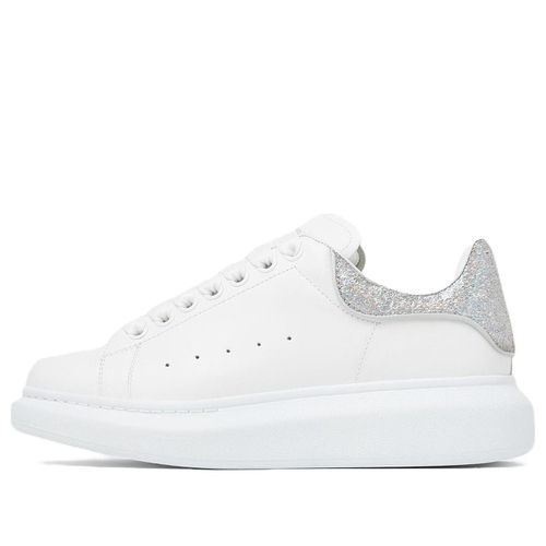 (WMNS) Oversized Sneaker 'White Silver Glitter'
