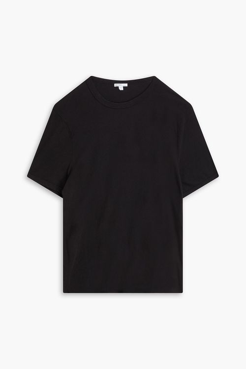 Cotton-jersey T-shirt - Black - 1