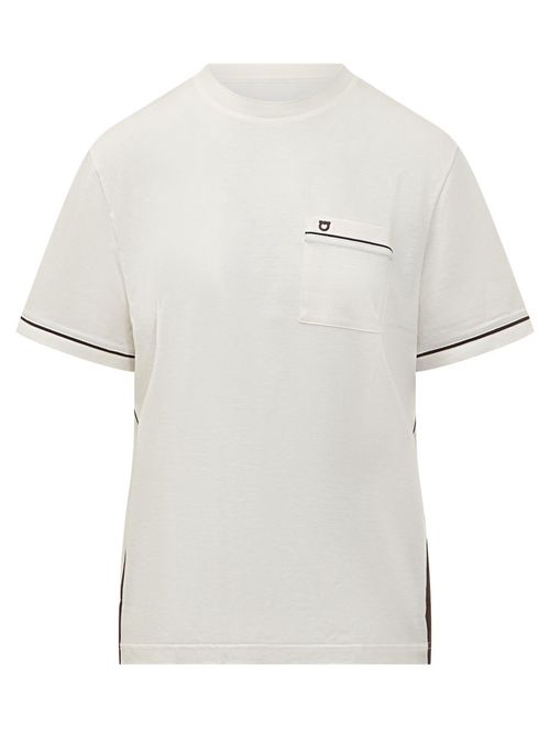 White Solid Crew Neck T-Shirt