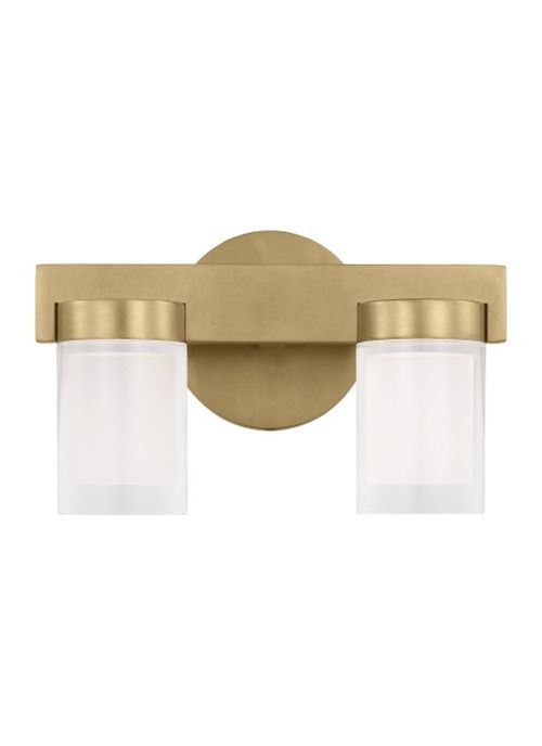 Natural Brass LED Bath Vanity from the Esfera Collection