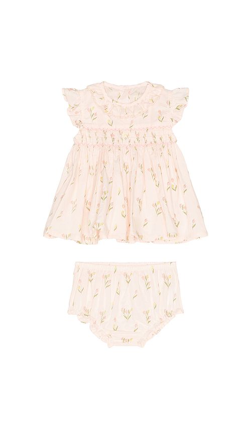 Wild Wawa Smock Flutter Set in Pink. 18/24. Also /3