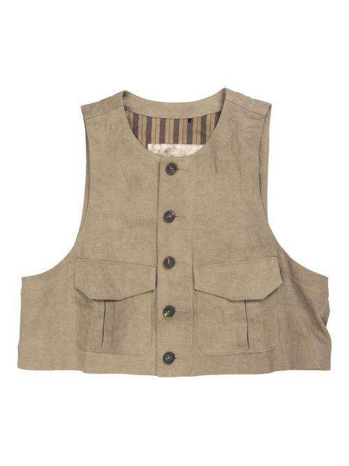 Ziggy Chen cropped waistcoat - Neutrals