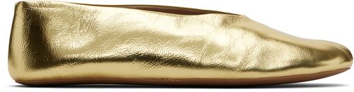 Gold Stella Ballerina Flats
