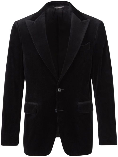 Velvet blazer - Black