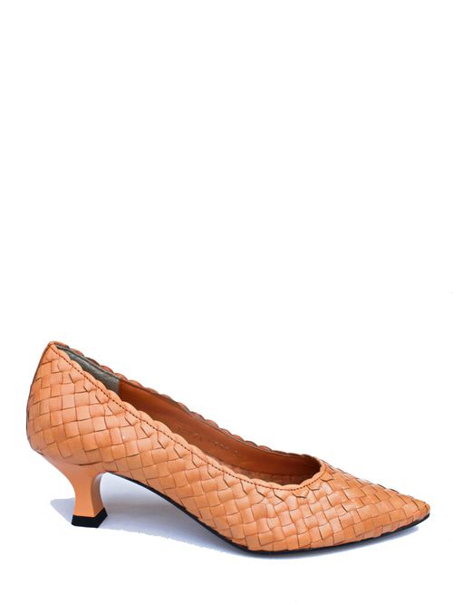 Orange Slip On Pumps