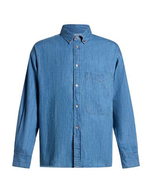 Man Denim shirt Blue Size S Cotton