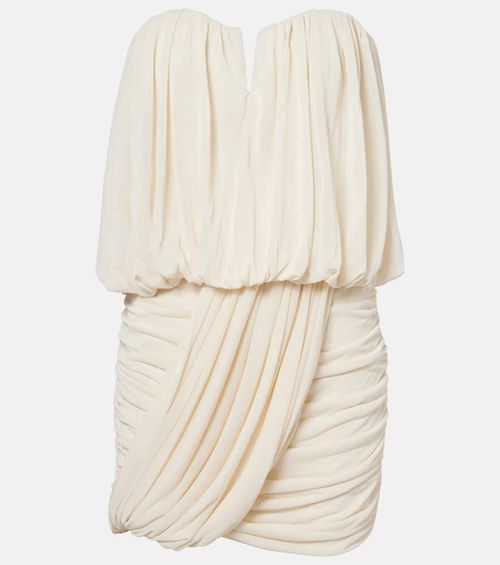 Adeli draped jersey corset dress