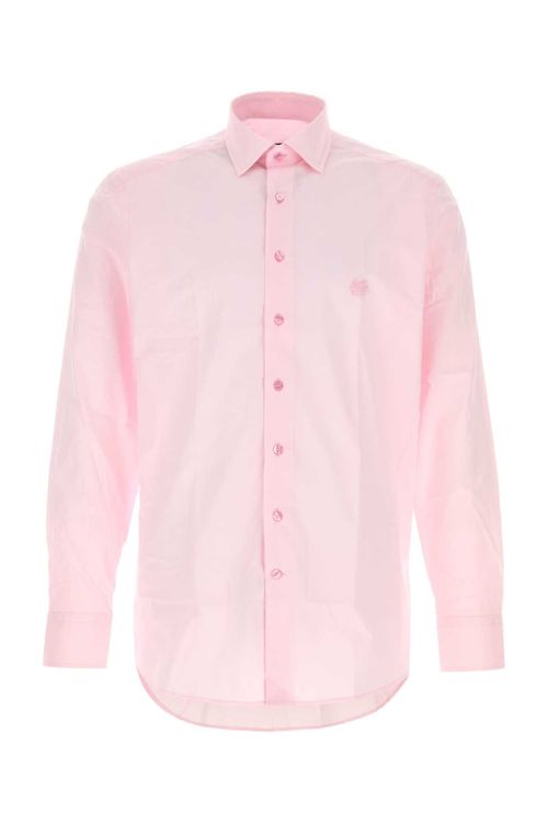 Stretch Poplin Shirt — Pink