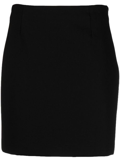 Fitted mini skirt - Black