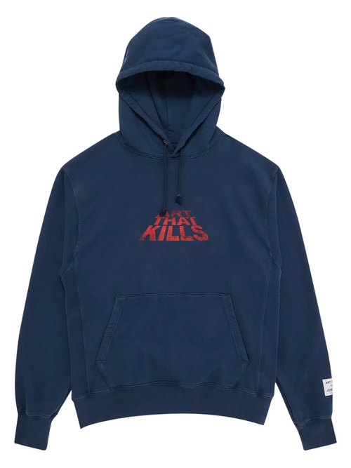 Gallery Dept ATK Stacked Logo Hoodie in Navy - Navy
