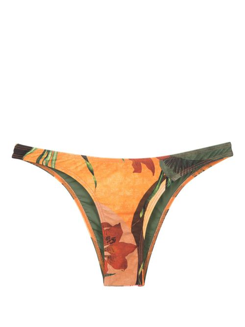 Nikita floral-print bikini bottoms - Orange